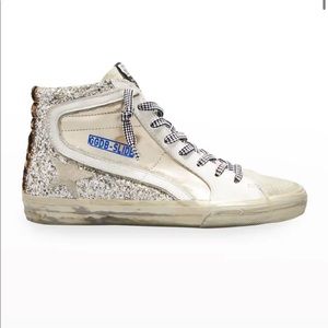 Golden goose slide mixed glitter size 38